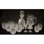 Twelve piece Waterford crystal drinks suite