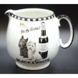 Shelley Black & White scotch whisky jug