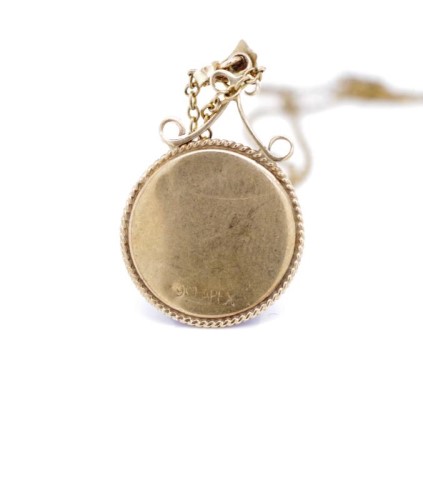 Early 20th C. Australian 9ct rose gold pendant - Image 2 of 2