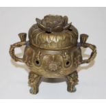 Chinese brass censer