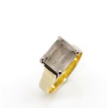 Gemstone and 9ct yellow gold cocktail ring