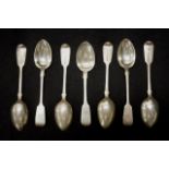 Set of 6 Victorian sterling silver teaspoons