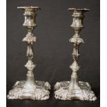 Pair of Victorian sterling silver candlesticks