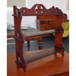 Arts & Crafts 3 tier walnut spice rack