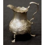 Georgian period sterling silver cream jug