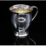 George V sterling silver Christening mug