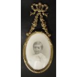 Vintage decorated brass photo frame