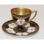 Royal Worcester display coffee cup & saucer