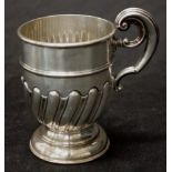 Edward VII sterling silver christening mug