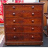 Antique mahogany chest of drawers