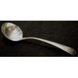 George III sterling silver sauce ladle