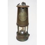 Vintage brass Miner's Lamp