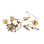 Gold jewellery group for restoration