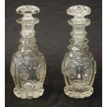 Pair of European spirit decanters