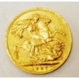 1927 George V South African Gold sovereign