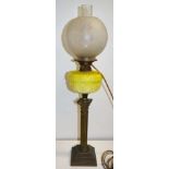 Antique kerosene banquet lamp