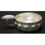 French silver plate wine tasting cup