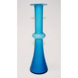 Retro Holmegaard blue glass vase