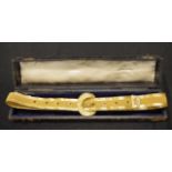 Victorian cased gilt metal belt