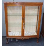 Glass fronted display cabinet