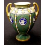 Art Deco Royal Worcester twin handle vase