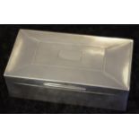 George V sterling silver card box