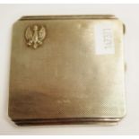 George VI sterling silver lady's powder compact