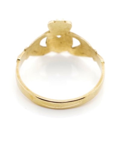 Irish 9ct yellow gold Claddagh ring - Image 4 of 4