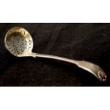 Victorian pierced sterling silver sifter ladle
