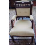 Vintage upholstered armchair