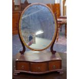 Victorian mahogany toilet mirror