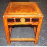 Antique Chinese elm side table