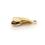 Yellow gold "tooth" charm