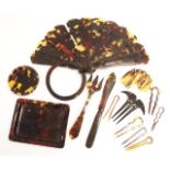 Good collection of tortoiseshell pieces