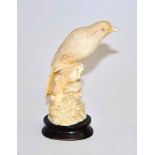 1920's Japanese carved ivory bird figure