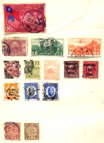 Two sheets of early Chinese postage stamps - Image 2 of 3
