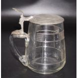 Vintage French glass tankard