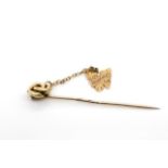 Antique Australian 9ct rose gold stick pin