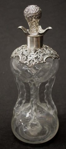 Victorian sterling silver & crystal decanter - Image 2 of 8