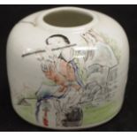 Chinese handpainted ink pot