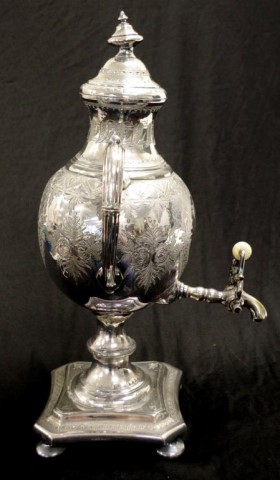 Antique English silver plate samovar - Image 3 of 10