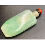 Good Chinese green jade snuff bottle