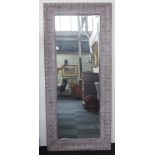 Antique style cheval wall mirror