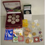 Quantity of commemorative medals / medallions