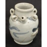 Chinese Ming blue & white pot