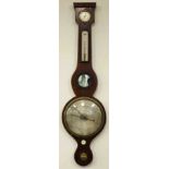 Georgian mahogany banjo barometer