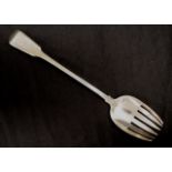 George III sterling silver serving fork