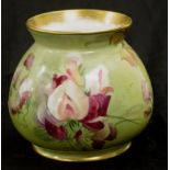 Early Doulton Burslem floral vase