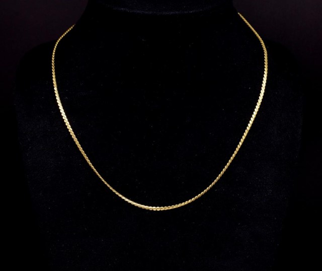 18ct yellow gold chain necklace - Image 3 of 8