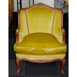 Louis XV style lounge armchair